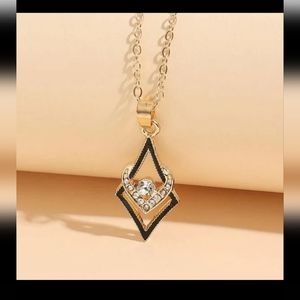 Black Diamond Gold Necklace